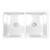 Fine Fixtures FC3320LD Longstone Double Bowl Butler Fireclay Kitchen Sink - White - 32 3/4" x 20"