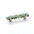 Schaub 30-GBP Ice Glass Door Pull 3" cc - Green/Blue Pebbles