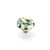 Schaub Ice Round Glass Door Knob 1-1/2" Diam - Green/Blue Pebbles - 31-GBP