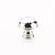 Schaub Atherton Solid Brass Door Knob Hammered Plain Edge 1-1/4" Diam - Polished Nickel - 570-PN