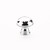 Schaub Atherton Solid Brass Door Knob Hammered Knurled Edge 1-1/4" Diam - Polished Chrome - 571-26