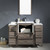 Fresca FVN62-122412GO-UNS Torino Bathroom Vanity with 2 Side Cabinets & Integrated Sink & Faucet 48" W - Gray Oak