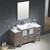 Fresca FVN62-123012GO-UNS Torino Bathroom Vanity with 2 Side Cabinets & Integrated Sink & Faucet 54" W - Gray Oak