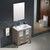 Fresca FVN6230GO-UNS Torino Bathroom Vanity with Integrated Sink & Faucet 30" W - Gray Oak