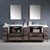 Fresca FVN62-96GO-UNS Torino Double Sink Bathroom Vanity & 3 Side Cabinets & Integrated Sinks & Faucets 96" W - Gray Oak