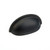 Schaub Traditional Cup Door Pull 3" cc - Flat Black - 730-FB