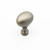 Schaub Traditional Oval Door Knob 1-3/8" diam - Antique Nickel - 719-AN