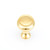 Schaub Traditional Door Knob 1-1/4" diam - Polished Brass - 711-03