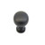 Schaub 706-FB Traditional Door Knob 1-1/4" diam - Flat Black