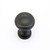 Schaub Traditional Door Knob 1-1/2" diam - Flat Black - 704-FB
