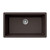 Hamat SiOStone 33" x 18 7/8" Quartztone Undermount Composite Granite Single Bowl Kitchen Sink in Mocha