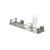 Valsan Essentials Rectangular Shower Shelf with Braga Backplate 11 3/4" X 3 1/2" - Polished Nickel
