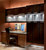 Kraftmaid Kitchen Cabinets -  Square Recessed Panel - Veneer (MRO) Quartersawn Oak in Peppercorn