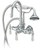 Cheviot Gooseneck Two Handle Tub Filler Faucet With Hand Shower - Chrome - 3107-CH