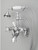 Cheviot Tub Filler Faucet With Hand Shower & Cross Handles - Antique Bronze - 5100-AB