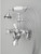 Cheviot Tub Filler Faucet With Hand Shower & Cross Handles - Brushed Nickel - 5100-BN
