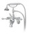 Cheviot 5115-BN-LEV Cross Handle Tub Filler Faucet with Diverter With Hand Shower  - Brushed Nickel