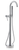 Cheviot Contemporary Free Standing Tub Filler Faucet With Handshower - Brushed Nickel - 7550-BN