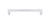 Top Knobs Aspen II Flat Sided 9" Center to Center Bar Pull, Polished Chrome - M1979