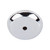Top Knobs Aspen II Round Backplate 1 1/4", Polished Chrome - M2027