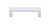 Top Knobs Sanctuary II Modern Metro 3 3/4" Center to Center Bar Pull, Aluminum - TK250ALU