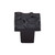 Top Knobs Cobblestone 1 1/8" Length Square Knob, Coal Black - TK300CB