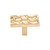Top Knobs Cobblestone 1 7/8" Length Rectangle Knob, Brass - TK303BR