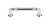 Top Knobs Reeded 3 3/4" Center to Center Bar Pull, Polished Chrome - TK322PC