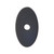 Top Knobs Sanctuary Oval Backplate 1 1/4", Flat Black - TK58BLK