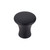 Top Knobs TK590BLK Mercer Oculus Round Knob Small 7/8" - Flat Black