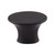 Top Knobs Edgewater 1 5/16" Length Oval Knob, Flat Black - TK780BLK