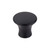 Top Knobs TK591BLK Mercer Oculus Round Knob Medium 1 1/8" - Flat Black