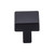 Top Knobs TK740BLK Barrington Channing Door Knob 1 1/16" - Flat Black