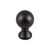 Top Knobs  TK801BLK Serene Kara Door Knob 1" - Flat Black