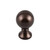 Top Knobs Kara 1" Diameter Round Knob, Oil Rubbed Bronze - TK801ORB