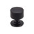 Top Knobs TK821BLK Serene Lily Door Knob 1 1/8" - Flat Black