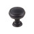 Top Knobs  TK831BLK Serene Eden Medium Door Knob - 1 3/16" - Flat Black