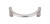 Top Knobs Sanctuary Half Circle Open 3 1/2" Center to Center Finger Pull, Antique Pewter - TK53PTA