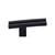 Top Knobs Sanctuary Inset Rail 2 5/8" Length Geometric Knob, Flat Black - TK82BLK