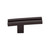 Top Knobs TK82ORB Sanctuary Inset Rail Knob 2 5/8" - Oil Rubbed Bronze