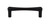 Top Knobs Brookline 3 3/4" Center to Center Bar Pull, Flat Black - TK763BLK