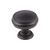 Top Knobs TK832BLK Serene Eden Large Door Knob - 1 3/8" - Flat Black