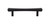 Top Knobs TK812BLK Serene Juliet Door Pull 3 3/4" (c-c) - Flat Black