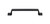Top Knobs Channing 5 1/16" Center to Center Bar Pull, Flat Black - TK744BLK