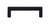 Top Knobs Lydia 3 3/4" Center to Center Bar Pull, Flat Black - TK793BLK