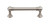 Top Knobs  TK802BSN Serene Kara Door Pull 3 3/4" (c-c) - Brushed Satin Nickel