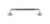 Top Knobs TK823PC Serene Lily Door Pull 5 1/16" (c-c) - Polished Chrome