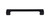 Top Knobs Holland 6 5/16" Center to Center Bar Pull, Flat Black - TK545BLK