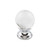 Top Knobs  TK840PC Serene Clarity Clear Glass Round Door Knob 1" - Polished Chrome Base