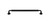 Top Knobs Lily 12" Center to Center Appliance Pull, Flat Black - TK828BLK